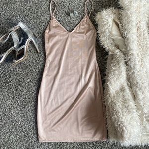 Oh Polly cream/pink slip dress
